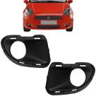 Par Moldura Milha Parachoque Punto 2007 2008 2009 2010 2011 2012 Preto Com Furo
