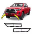 Par Moldura Tela Grade Parachoque Dianteiro Hilux 2021 2022 2023 Par Moldura Tela Grade Parachoque Dianteiro Hilux 2021 2022 2023