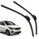 Par Palheta Dianteira Limpadora de Para-brisa Mobi 2016 de Silicone