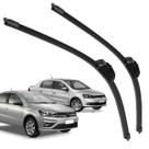 Par Palheta Dianteira Limpadora de Para-brisa Voyage G6 G7 2013 a 2023 de Silicone