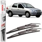 Par Palheta Limpador Bosch ECO Ferro Para Prisma 2006 A 2012