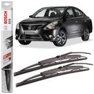 Par Palheta Limpador Bosch ECO Para Nissan Versa 2011 A 2019