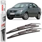 Par Palheta Limpador Bosch ECO Para Polo Sedan 2002 A 2010