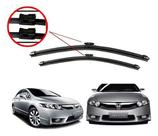 Par palheta limpador de parabrisa chuva honda civic 2007 a 2011