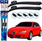 Par Palheta Limpador Parabrisa Bosch Alfa Romeo 147 2005 2006 2007 2008 2009 2010 Par Palheta Limpador Parabrisa Bosch Alfa Romeo 147 2005 2006 2007 2008 2009 2010
