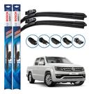 Par Palheta Limpador Parabrisa Bosch Amarok 2013 A 2024 Preto