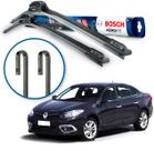 Par Palheta Limpador Parabrisa Bosch Fluence 2016 17 18 19 20 21 22 23 24 25 Braço Gancho