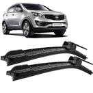 Par Palheta Limpador ParaBrisa Sportage 2011 2012 2013 Silicone encaixe Gancho