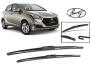 Par Palhetas Limpador Parabrisa Dianteiro Modelo Original para Hyundai HB20 2013 A 2019 Par Palhetas Limpador Parabrisa Dianteiro Modelo Original para Hyundai HB20 2013 A 2019