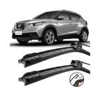 Par Palhetas Silicone Limpador Para-brisa Nissan Kicks