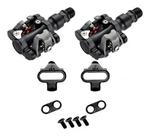 Par Pedal Clip Mtb Wellgo Al M919 Preto C/ Tacos 368gr 9/16