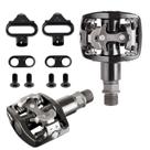 Par Pedal Clip Mtb Wellgo WPD 823 Preto C/ Tacos 368gr M520