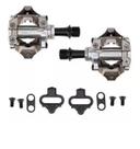 Par Pedal Clip Shimano Prata Novo C/ Tacos Pd M540 325gr Par Pedal Clip Shimano Prata Novo C/ Tacos Pd M540 325gr