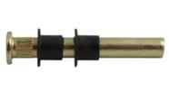Par pino da dobradica porta ford f1000 /93 com bucha nylon superior/inferior 64mm