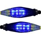 Par Pisca Seta Esportivo Universal em LED - Azul Colorido