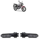 Par Pisca Seta LED CG Titan 150 2014 2015 Cristal Estriada Acrílico Par Pisca Seta LED CG Titan 150 2014 2015 Cristal Estriada Acrílico