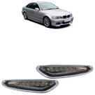 Par Pisca Seta Paralama Série 3 E46 2002 2003 2004 A 2005 Fumê Led Lente Lisa Acrílico