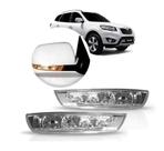Par Pisca Seta Retrovisor Esquerdo e Direito Hyundai Santa Fé Vera Cruz
