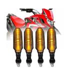 Par piscas led seta moto universal com parafuso cinoy