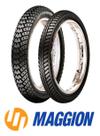 Par Pneu Dianteiro e Traseiro Cg Titan Maggion Predator 2.75 90/90-18 para uso com Câmara