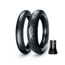 Par Pneu Ira 90/90-18 + 80/100-18 Masked Titan + 2 Válvulas