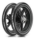 Par Pneu Vipal St 600 80/100-18 Dianteiro 100/90-18 Traseiro Para Moto Titan 160 CBX 200 Strada - Brandy