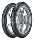 Par Pneu Vipal St300 80/100-14 Traseiro + 60/100-17 Dianteiro para moto Biz 100/125 E Pop - Brandy