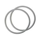 Par Pneus Antifuro Pu 24x1 3/8 Cinza Para Cadeira De Rodas