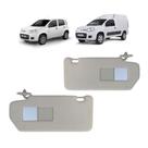Par Quebra Sol Cinza Claro Com Espelho Fiat Uno e Fiorino Newtec NT1005FT E NT1004FT