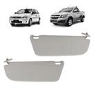 Par Quebra Sol Cinza Com Bolsa Chevrolet Corsa e Montana Newtec NT2207GM E NT2206GM