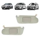Par Quebra Sol Cinza com Espelho Chevrolet Astra Meriva Zafira Newtec Nt2100gm Nt2101gm