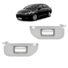 Par Quebra Sol Cinza com Espelho Citroen C4 Hatch/pallas 2004 a 2012 Newtec Nt7020ct Nt7021ct