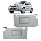 Par Quebra Sol Fiesta Ecosport 2004 a 2012 Cinza Com Espelho - NewTec