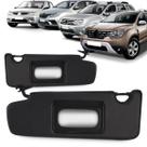 Par Quebra Sol Logan Sandero 2007 a 2022 Duster Oroch 2007 a 2024 Cx. Espelho Preto