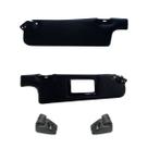 Par quebra sol + suporte vw gol/voyage/parati 1980 até 1994 preto/cinza espelho11045110482g148