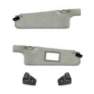 Par quebra sol + suporte vw gol/voyage/parati 1980 até 1994 salpicado cinza espelho11053110562