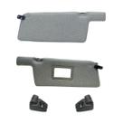 Par quebra sol + suporte vw santana 1984 até 1991 salpicado cinza espelho11069110722g148