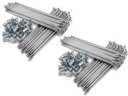 Par Raio Ddl 4 Mm Cromado Dianteiro Traseiro Xt 600 Par Raio Ddl 4 Mm Cromado Dianteiro Traseiro Xt 600