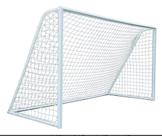 Par Rede Gol Futsal Futebol De Salão Fio 4mm Proteção U.v9