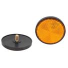 Par refletor laranja redondo universal para motocicleta, ATV