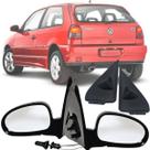 Par Retrovisor e Acabamento Gol Parati G2 bola 95 96 97 98 99 2 Portas Com Controle interno manual