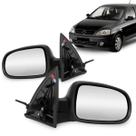 Par Retrovisor Externo Corsa Montana 2003 a 2012 Controle Manual