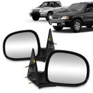 Par Retrovisor Externo Espelho Lateral S10 Blazer 1995 A 2011 Fixo Retrovex