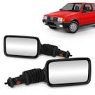 Par Retrovisor Externo Espelho Lateral Uno Elx Premio Elba 1985 A 1988 Controle Manual Retrovex