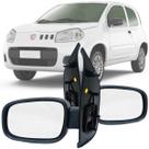 Par Retrovisor Fiat Novo Uno Vivace Evo Sporting Way 2010 2011 2012 2013 2014 2015 2016 2017 2018 2019 2020 2021 Manual Sem Controle para 4 Portas