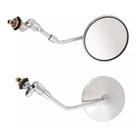 Par Retrovisor Fusca Redondo Haste Em Aço Cromado