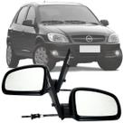 Par Retrovisor lateral Chevrolet Celta 2007 2008 2009 2010 2011 2012 2013 2014 com Controle interno Manual