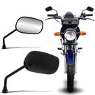 Par Retrovisor Moto Pro Tork Honda Yamaha Universal Modelo Mini Titan 2000 Original Preto