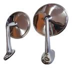 Par Retrovisor Opala Caravan Luxo 71 a 79 - Inox/Metal Cromado