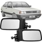 Par Retrovisor Volkswagen Gol Saveiro Parati Voyage Quadrado 87 88 89 90 91 92 93 94 com Controle de Regulagem interno